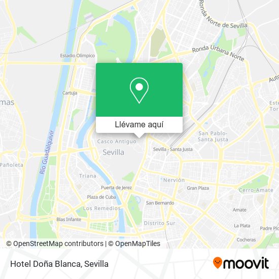 Mapa Hotel Doña Blanca