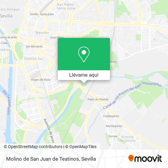 Mapa Molino de San Juan de Teatinos
