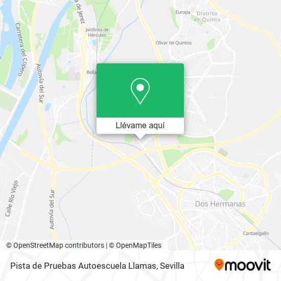 Mapa Pista de Pruebas Autoescuela Llamas