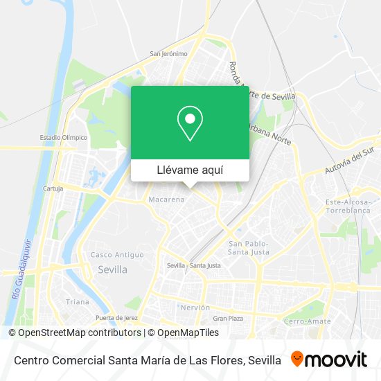 Mapa Centro Comercial Santa María de Las Flores