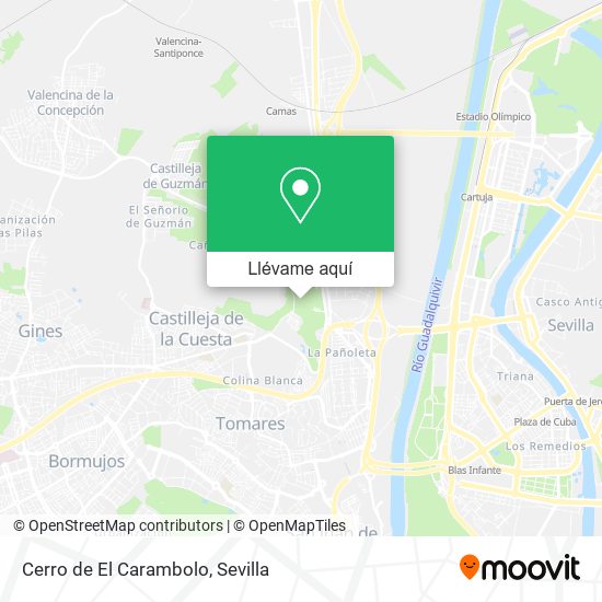 Mapa Cerro de El Carambolo