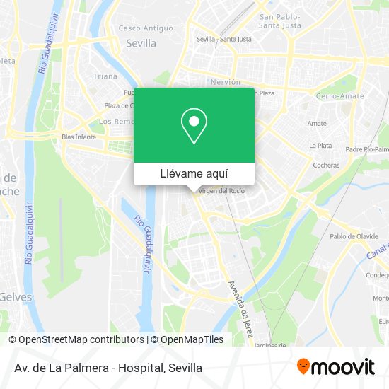 Mapa Av. de La Palmera - Hospital