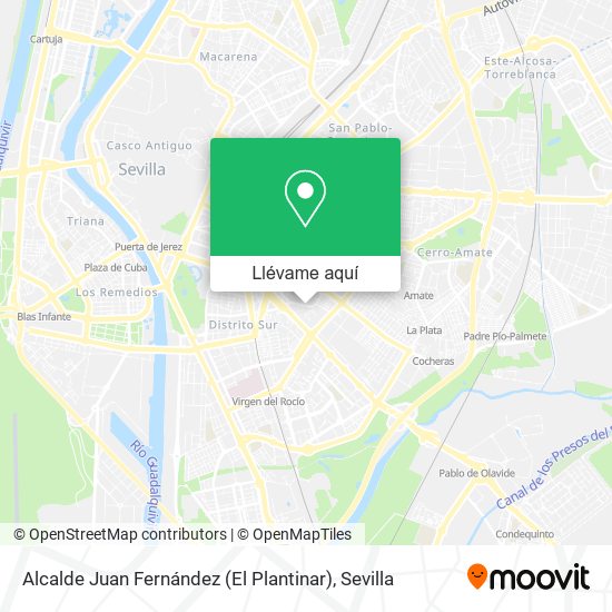 Mapa Alcalde Juan Fernández (El Plantinar)