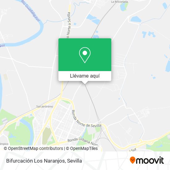 Mapa Bifurcación Los Naranjos