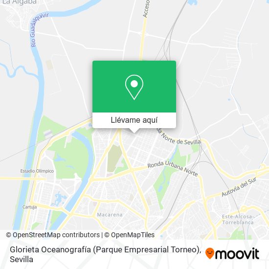Mapa Glorieta Oceanografía (Parque Empresarial Torneo)