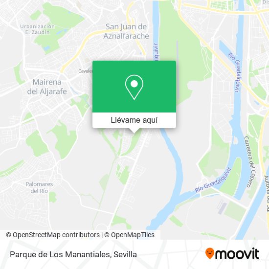 Mapa Parque de Los Manantiales