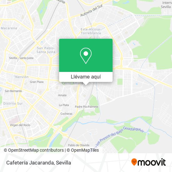 Mapa Cafetería Jacaranda