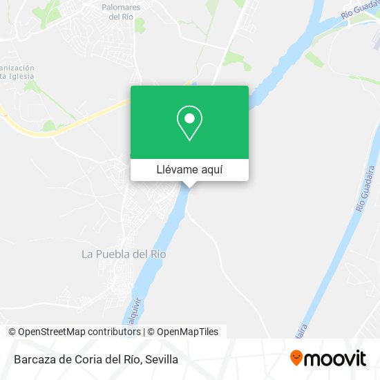 Mapa Barcaza de Coria del Río