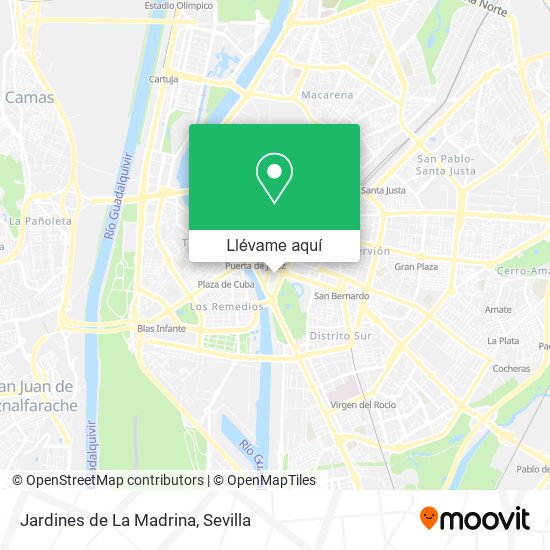 Mapa Jardines de La Madrina