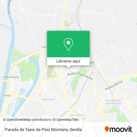 Mapa Parada de Taxis de Pino Montano