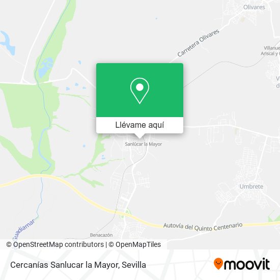 Mapa Cercanías Sanlucar la Mayor