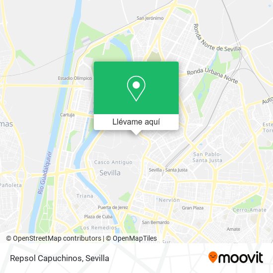 Mapa Repsol Capuchinos