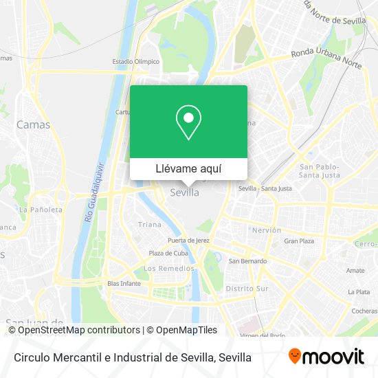 Mapa Circulo Mercantil e Industrial de Sevilla