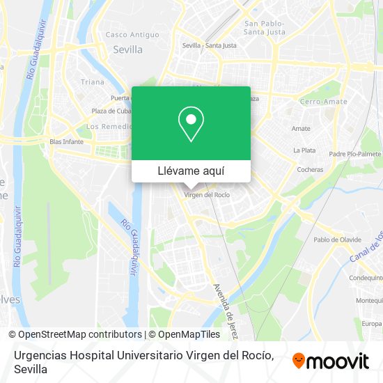 Mapa Urgencias Hospital Universitario Virgen del Rocío