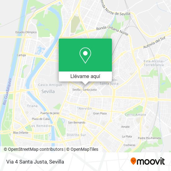 Mapa Via 4 Santa Justa
