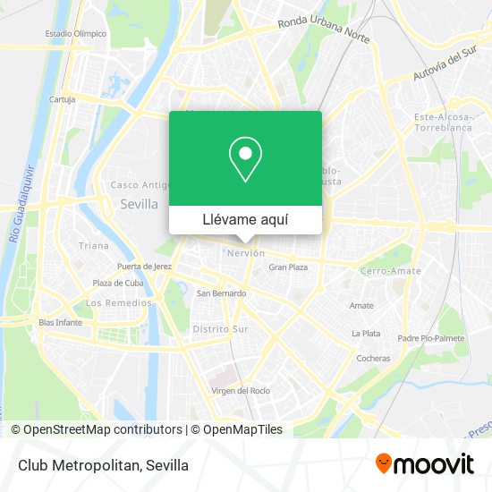 Mapa Club Metropolitan