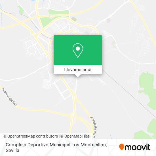 Mapa Complejo Deportivo Municipal Los Montecillos