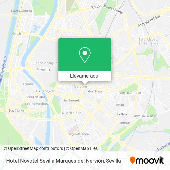 Mapa Hotel Novotel Sevilla Marques del Nervión