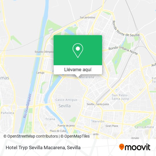 Mapa Hotel Tryp Sevilla Macarena