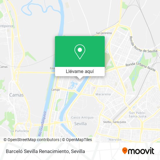 Mapa Barceló Sevilla Renacimiento