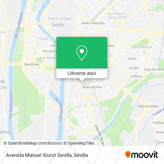 Mapa Avenida Manuel Siurot Sevilla