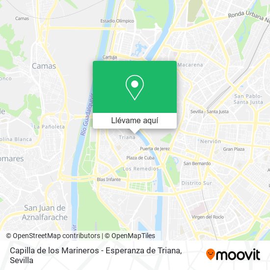 Mapa Capilla de los Marineros - Esperanza de Triana