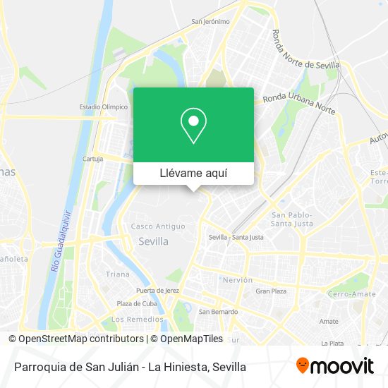 Mapa Parroquia de San Julián - La Hiniesta