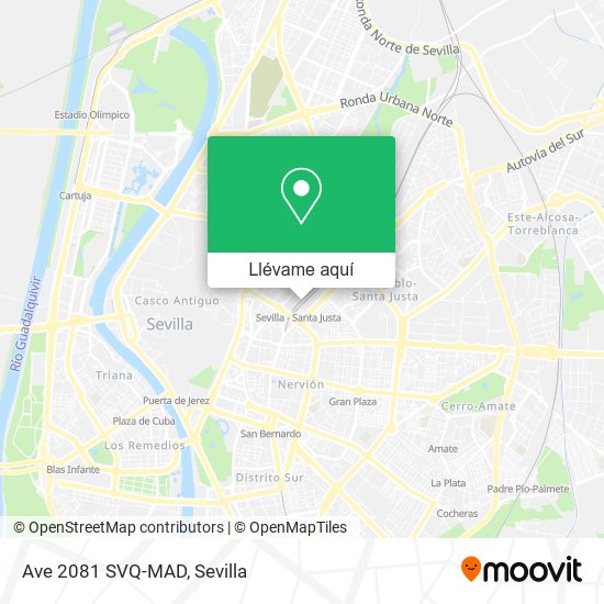 Mapa Ave 2081 SVQ-MAD