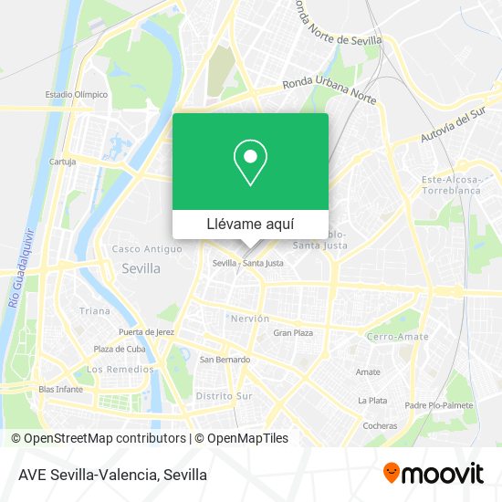Mapa AVE Sevilla-Valencia