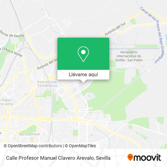 Mapa Calle Profesor Manuel Clavero Arevalo