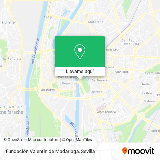 Mapa Fundación Valentin de Madariaga