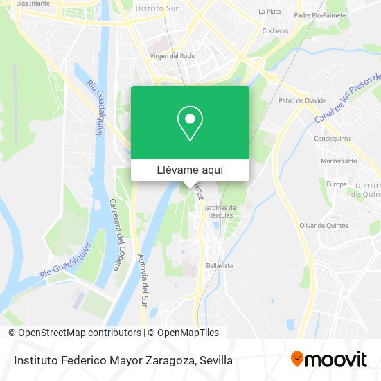 Mapa Instituto Federico Mayor Zaragoza