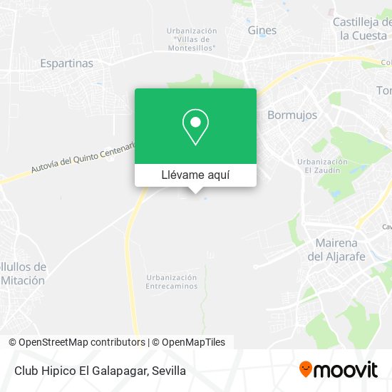Mapa Club Hipico El Galapagar