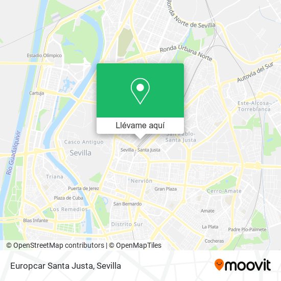 Mapa Europcar Santa Justa