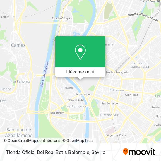 Mapa Tienda Oficial Del Real Betis Balompie