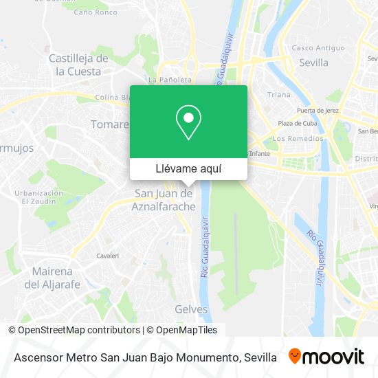 Mapa Ascensor Metro San Juan Bajo Monumento