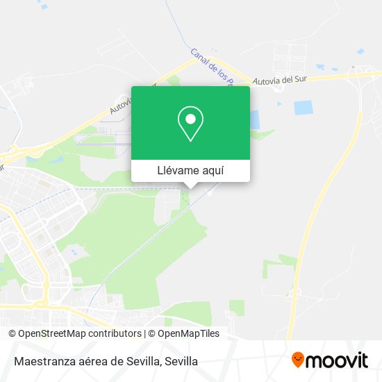 Mapa Maestranza aérea de Sevilla