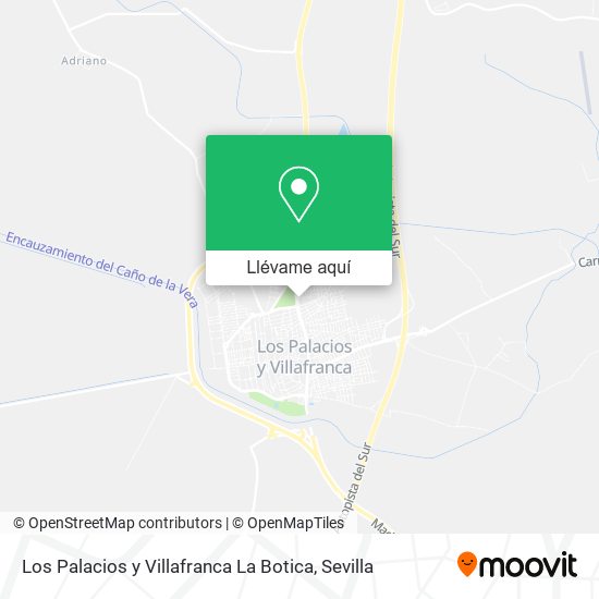 Mapa Los Palacios y Villafranca La Botica