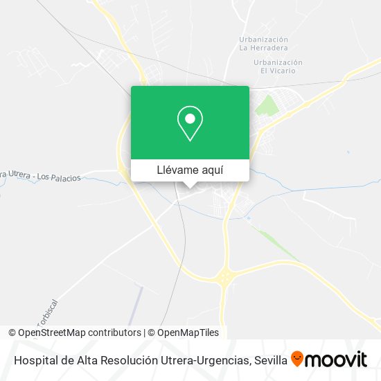 Mapa Hospital de Alta Resolución Utrera-Urgencias
