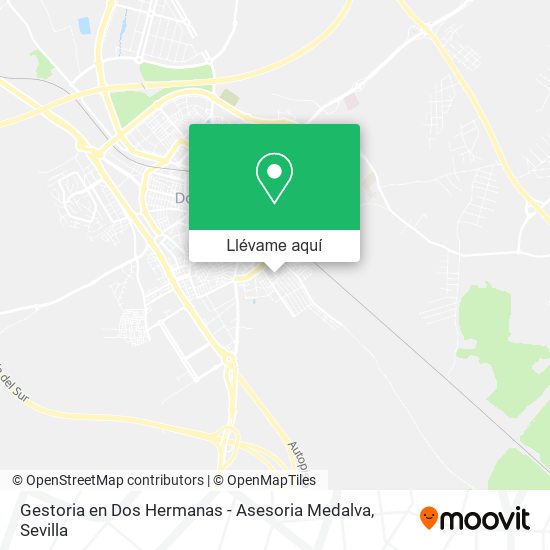 Mapa Gestoria en Dos Hermanas - Asesoria Medalva
