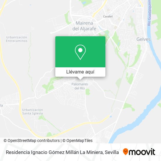 Mapa Residencia Ignacio Gómez Millán La Miniera