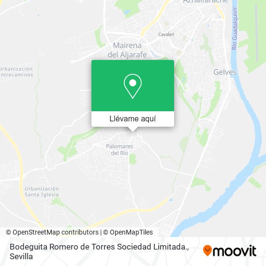 Mapa Bodeguita Romero de Torres Sociedad Limitada.