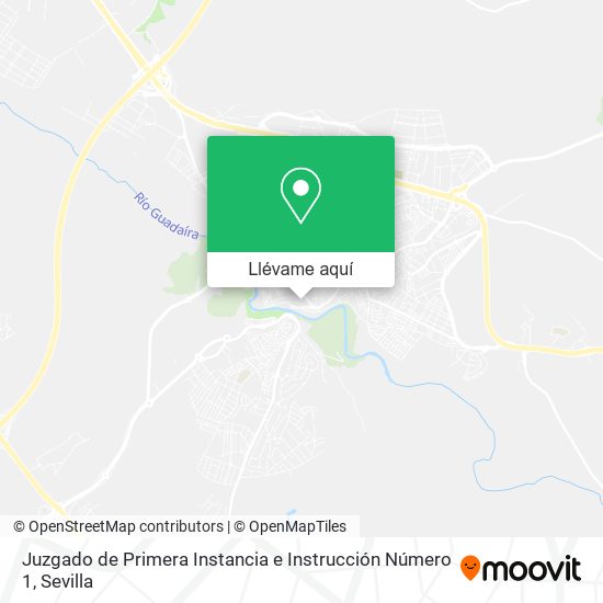 Mapa Juzgado de Primera Instancia e Instrucción Número 1