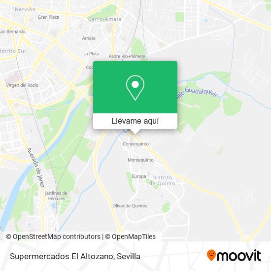 Mapa Supermercados El Altozano