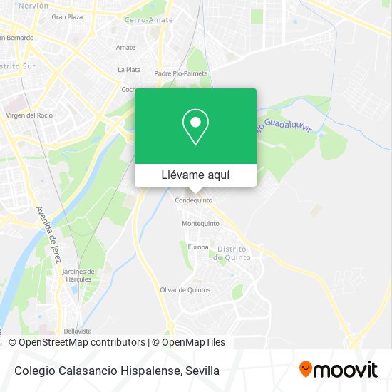 Mapa Colegio Calasancio Hispalense