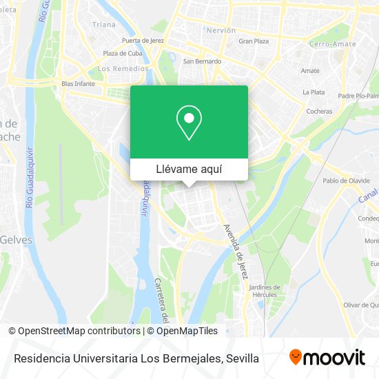 Mapa Residencia Universitaria Los Bermejales