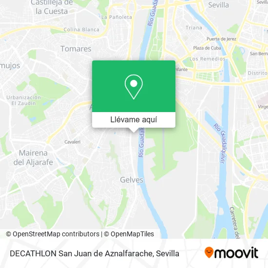 Mapa DECATHLON San Juan de Aznalfarache