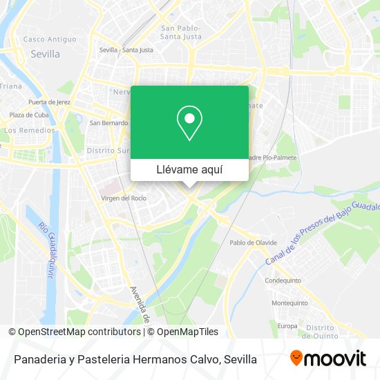 Mapa Panaderia y Pasteleria Hermanos Calvo
