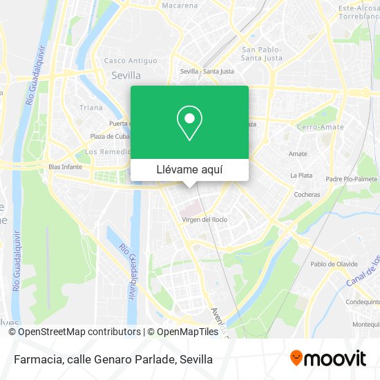 Mapa Farmacia, calle Genaro Parlade