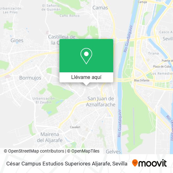 Mapa César Campus Estudios Superiores Aljarafe